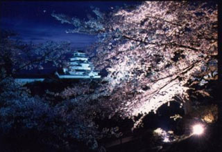 鶴ヶ城紅葉ライトアップ